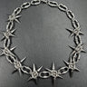 Y2K Grunge Mace Rivet Chain Necklace