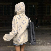 Grunge Star Zip Up Hoodie — dettaglio del tessuto