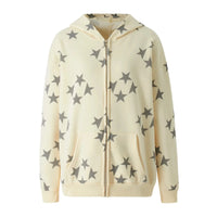 Grunge Star Zip Up Hoodie — vista posteriore