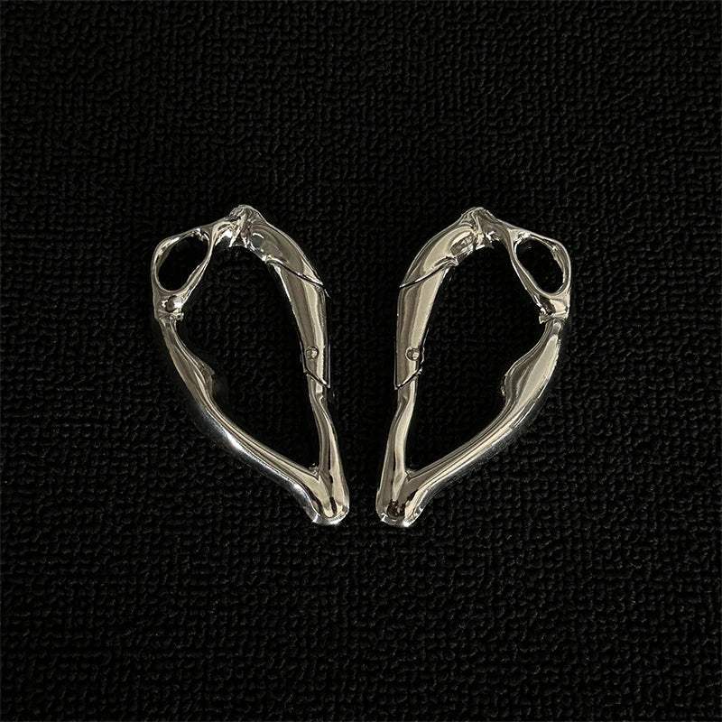 Half Heart Carabiner Belt Loop Keychain — vista posteriore
