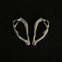 Half Heart Carabiner Belt Loop Keychain — vista posteriore