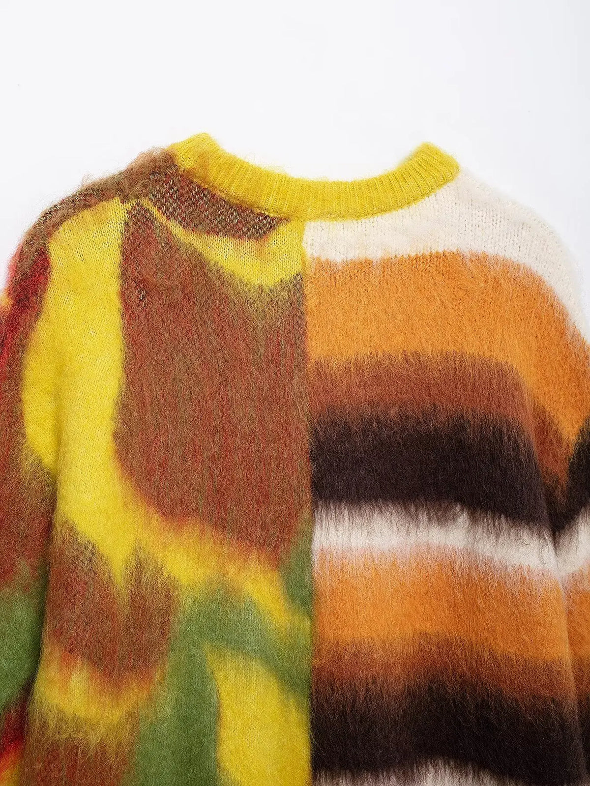 Half and Half Multi Knitted Sweater — vista laterale