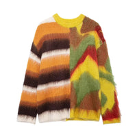 Half and Half Multi Knitted Sweater — vista frontale