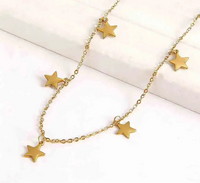 Hanging Stars Choker Necklace — dettaglio del tessuto