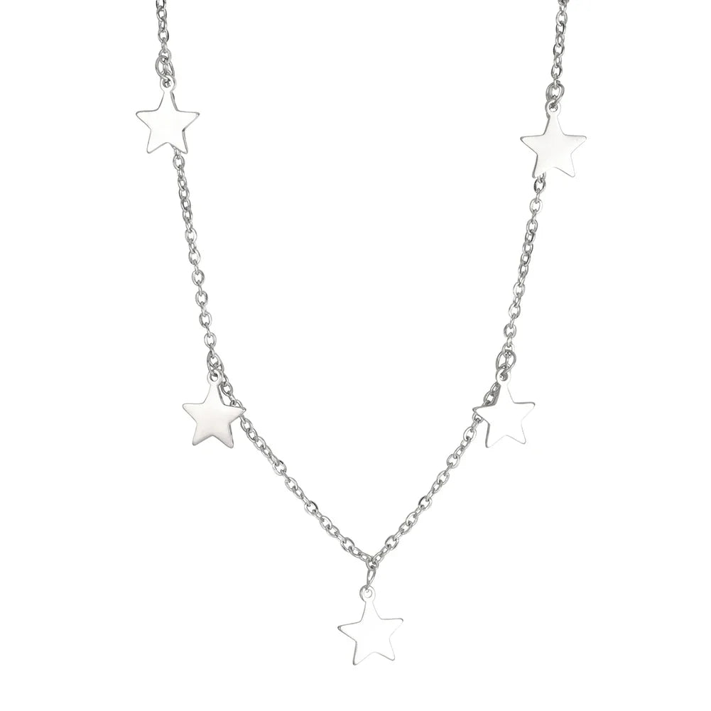 Hanging Stars Choker Necklace — vista frontale