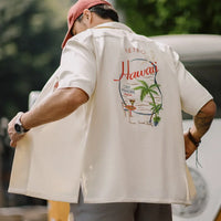 Hawaiian Embroidered Short Sleeve Work Shirt — in alternativa