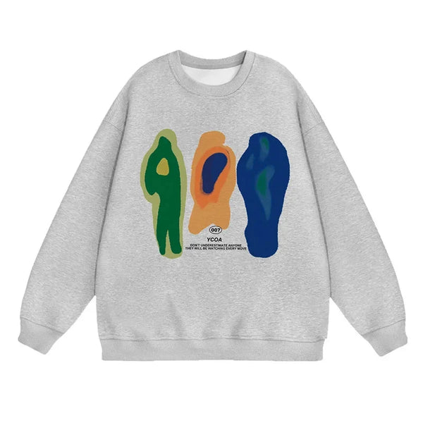 Heat Print Graphic Hoodie — vista frontale