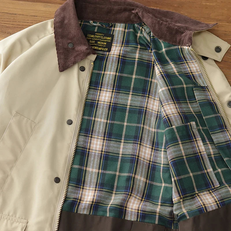 Heavyweight Countryside Lapel Jacket — vista frontale