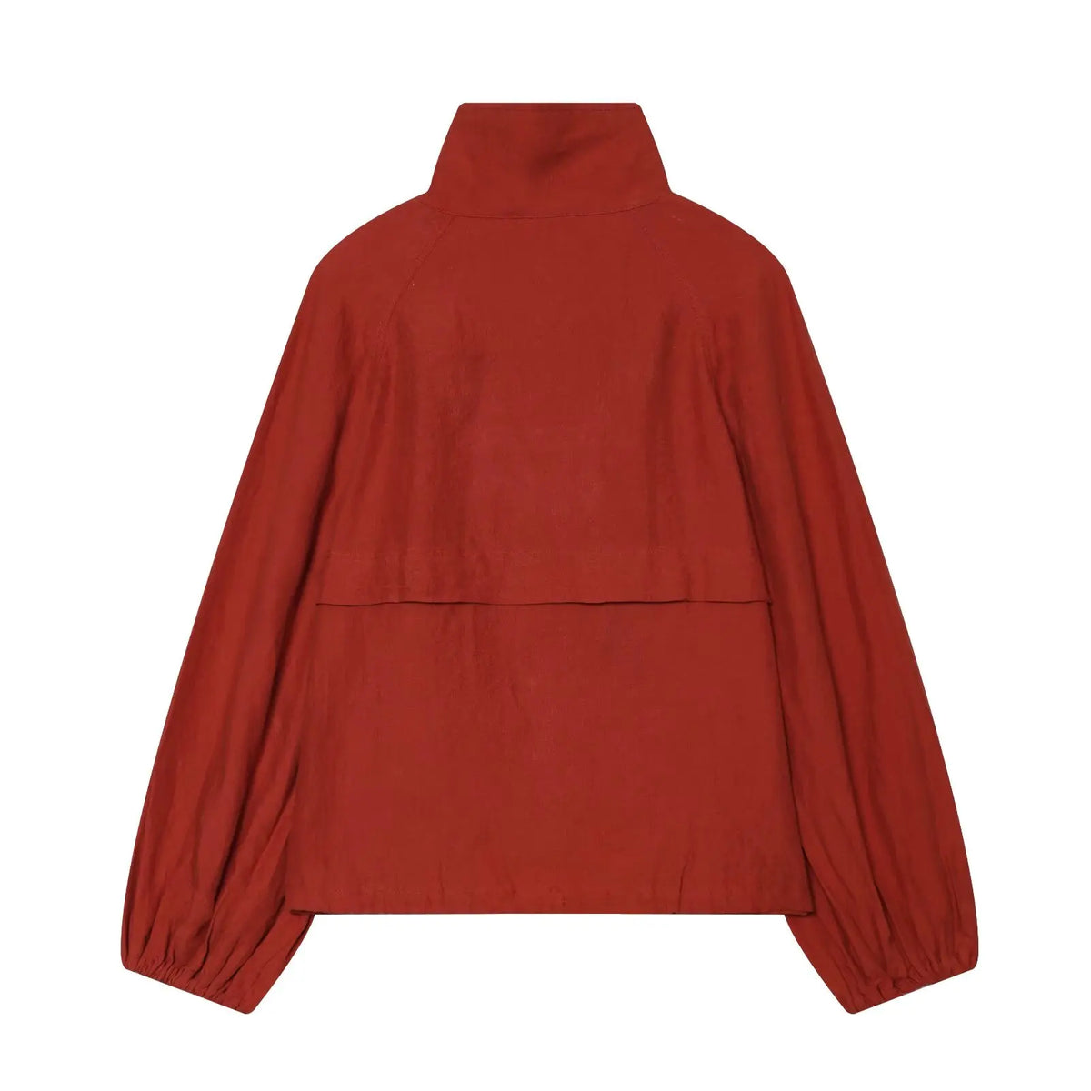 High Neck Lightweight 90s Style Windbreaker Jacket — vista laterale