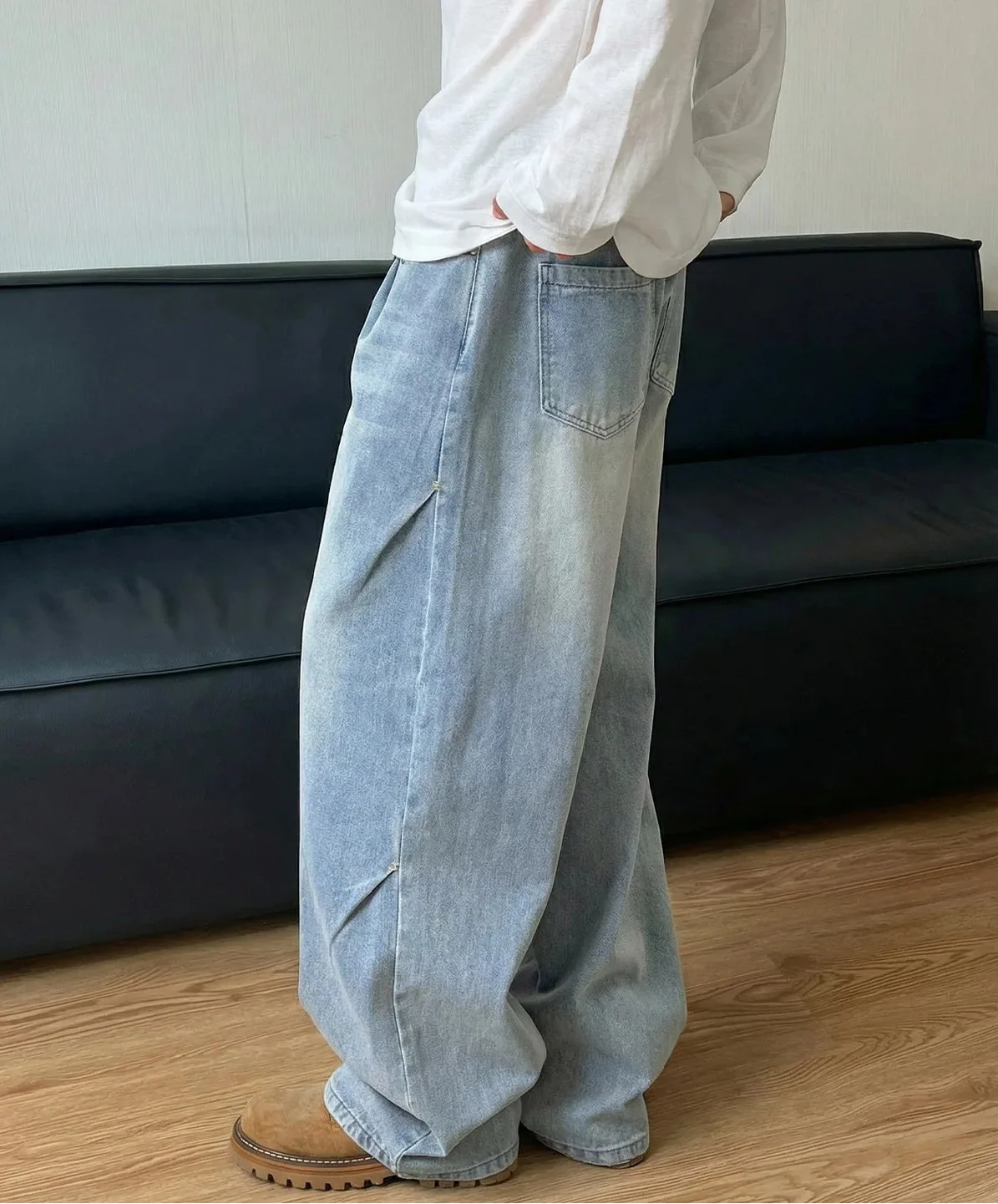 High Street Baggy Jeans — dettaglio