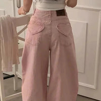 High Waist Love Heart Denim Jeans — vista frontale