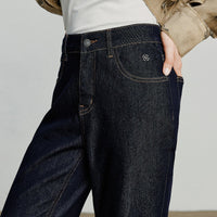 High Waist Slimming Flared Jeans — dettaglio della stampa