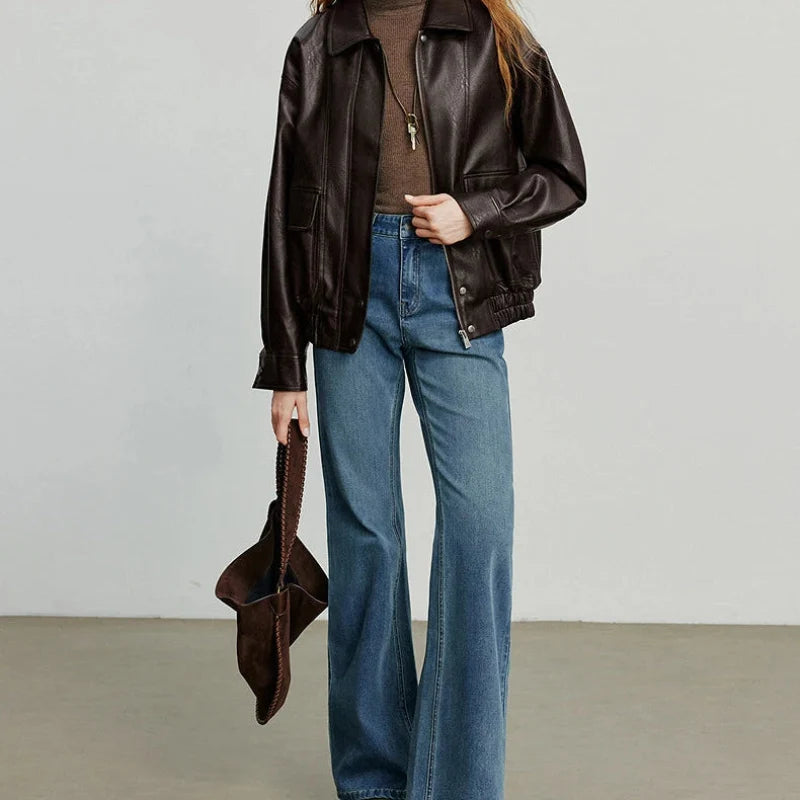 High Waist Slimming Flared Jeans — dettaglio