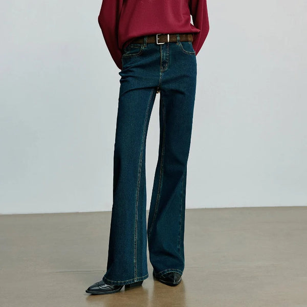 High Waist Slimming Flared Jeans — vista frontale