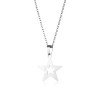 Hollow Star Pentagram Pendant Necklace — in alternativa
