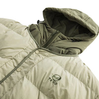Hooded Mock Layered Padded Jacket Coat — dettaglio