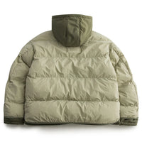 Hooded Mock Layered Padded Jacket Coat — dettaglio della stampa