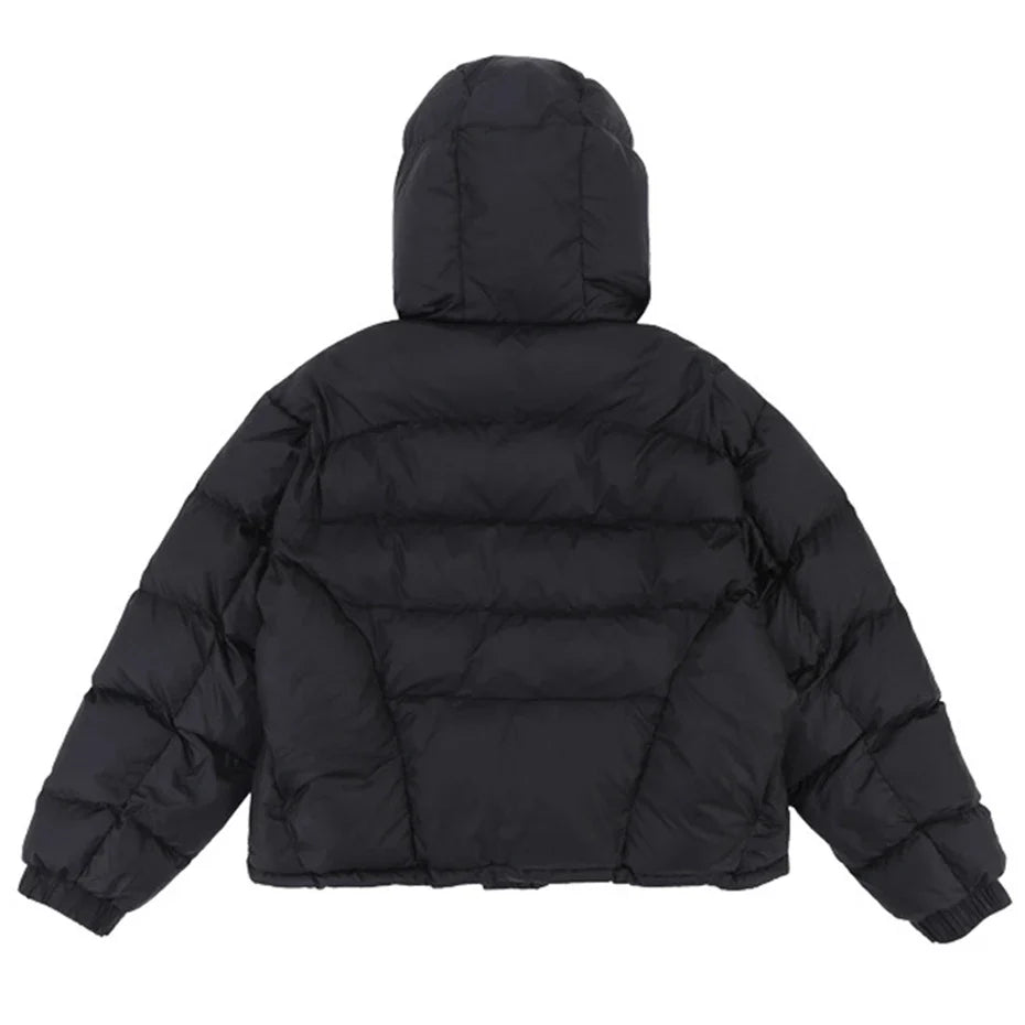 Hooded Puffer Jacket Coat — vista laterale