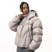 Hooded Puffer Jacket Coat — dettaglio