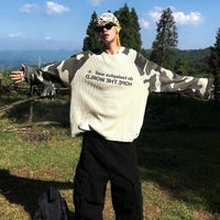 "Hope" Camouflage Sleeve Long Sleeve Top — vista posteriore