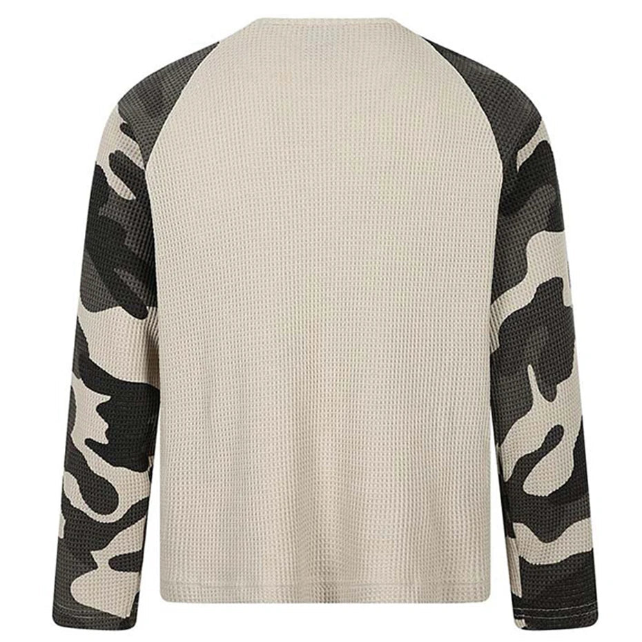 "Hope" Camouflage Sleeve Long Sleeve Top — in alternativa