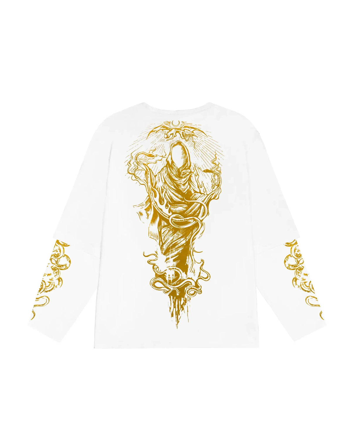 Immortal Mortis Graphic Mock Long Sleeve Top — dettaglio della stampa