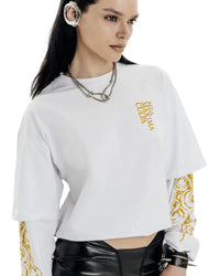 Immortal Mortis Graphic Mock Long Sleeve Top — in alternativa