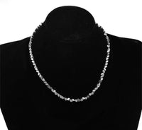 Irregular Chunk Steel Necklace — vista posteriore