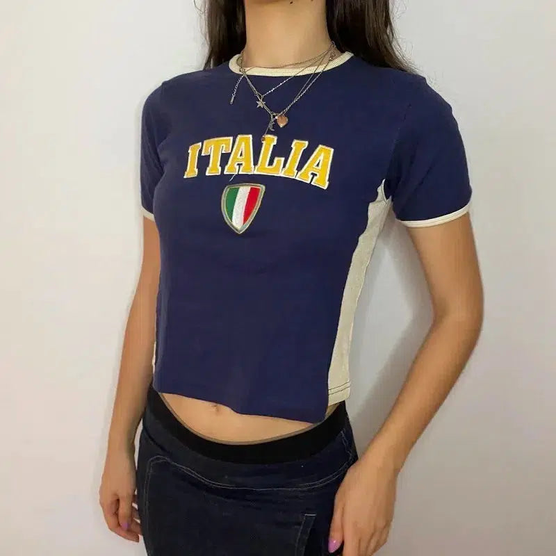 Italy Baby Tee — vista frontale