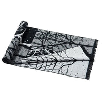 Jacquard Flannel Graphic Shrawl Scarf — dettaglio della stampa