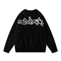 Jacquard Knitted Sweater — vista frontale
