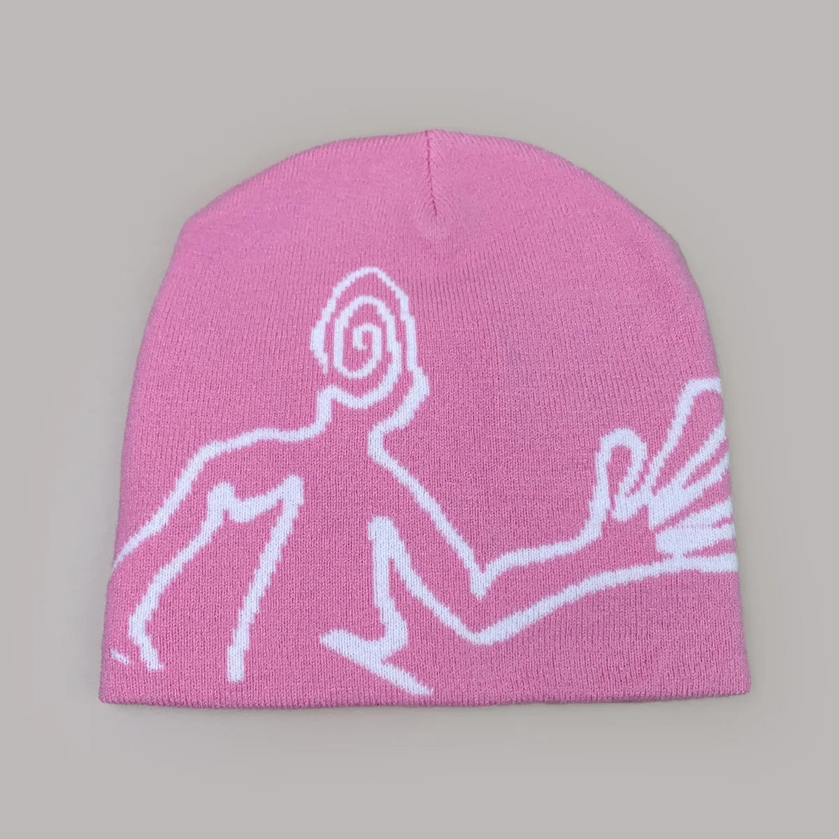 Jacquard Mystery Man Graphic Beanie — vista completa
