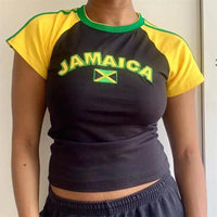 Jamaica Baby Tee — dettaglio della stampa