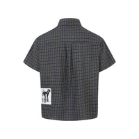 Japanese Graffiti Patch Plaid Workshirt — dettaglio