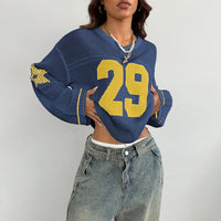Jersey Digital Print Long Sleeve Top — dettaglio