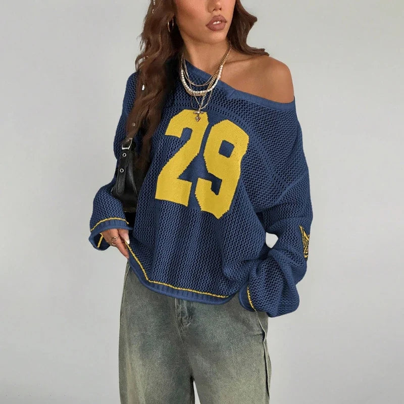 Jersey Digital Print Long Sleeve Top — dettaglio della stampa