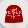 Y2K "Jesus Saved My Life" Graphic Beanie