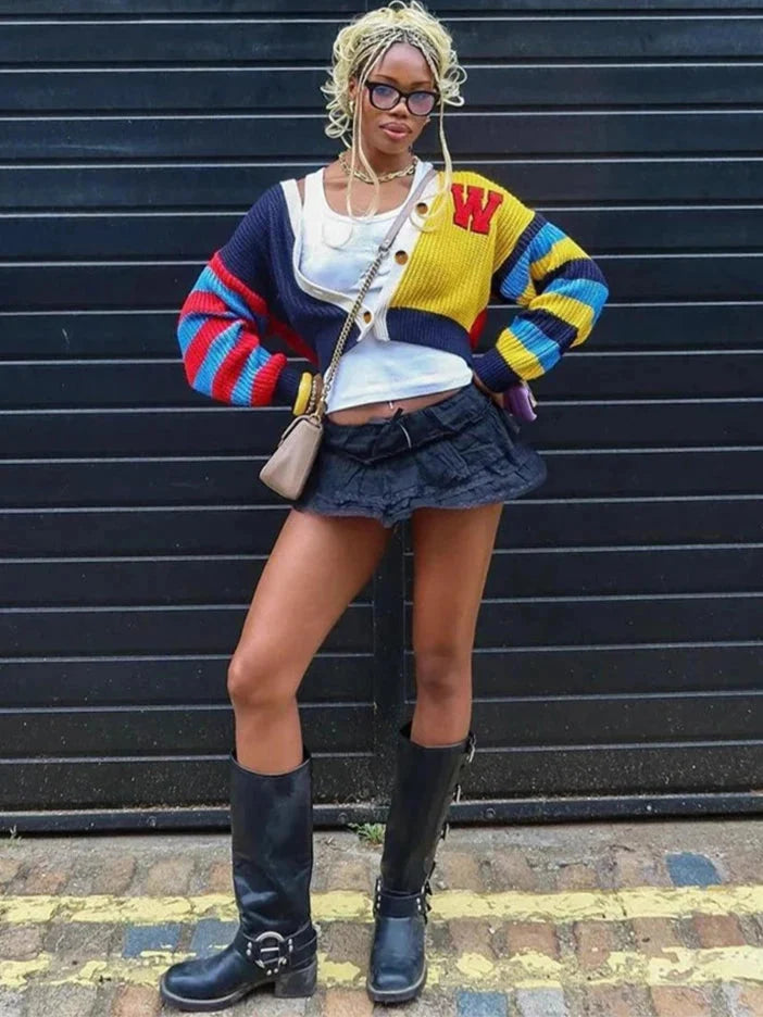 Jock Block Colour Cardigan Sweater — in alternativa