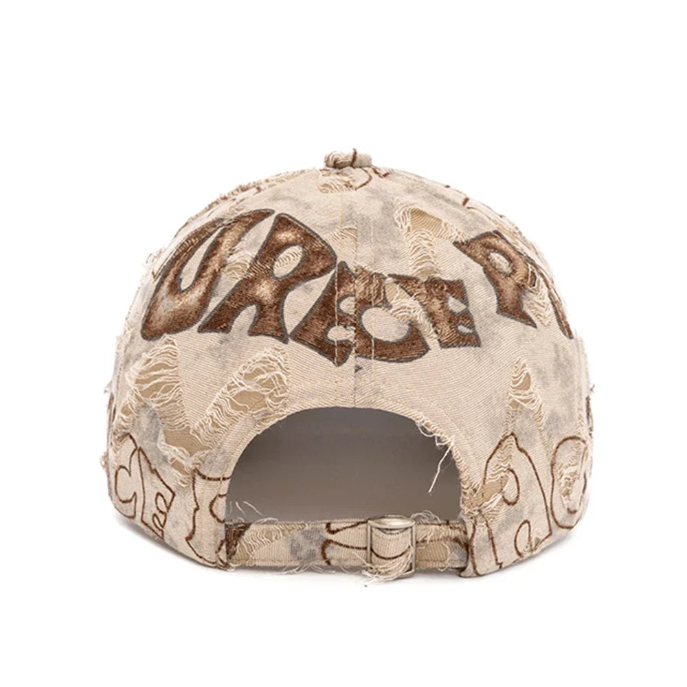 Jumble Letter Baseball Cap — vista posteriore