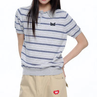 Kitty Striped Polo Shirt — dettaglio