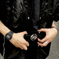 Korean Cross Punk Buckle Belt — dettaglio