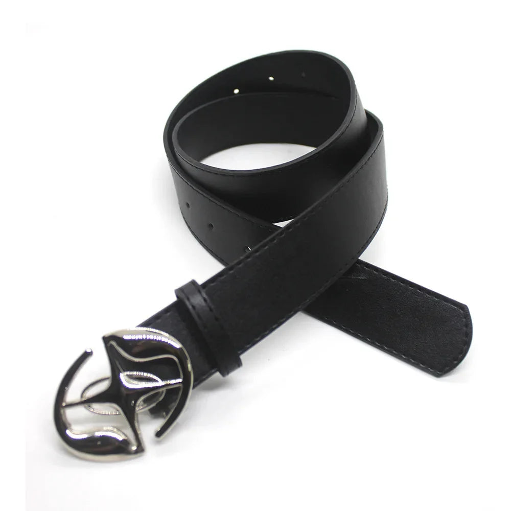 Korean Cross Punk Buckle Belt — dettaglio del tessuto