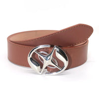 Korean Cross Punk Buckle Belt — vista frontale