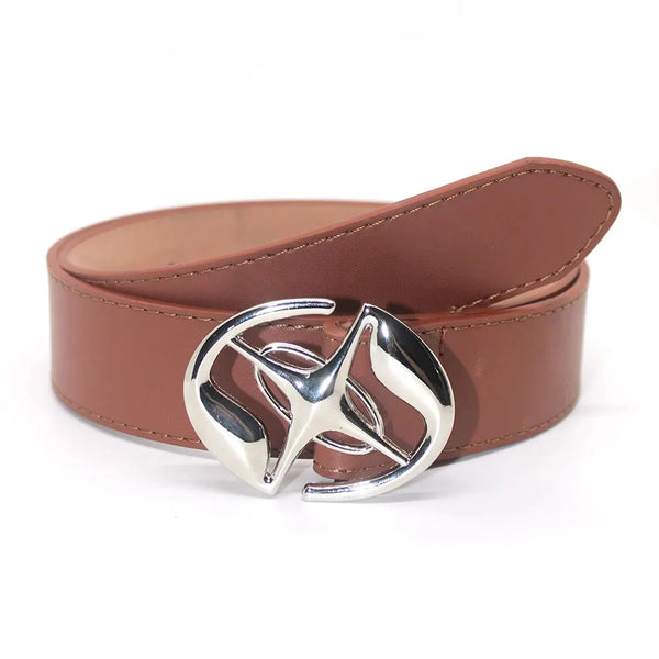 Korean Cross Punk Buckle Belt — vista frontale
