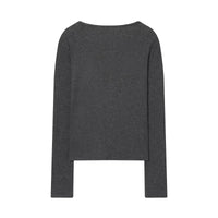 Lace Cropped Low Cut Cardigan Top — vista laterale
