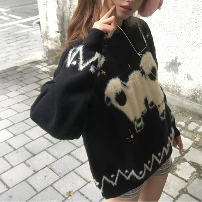 Lambs Jacquard Graphic Sweater — dettaglio