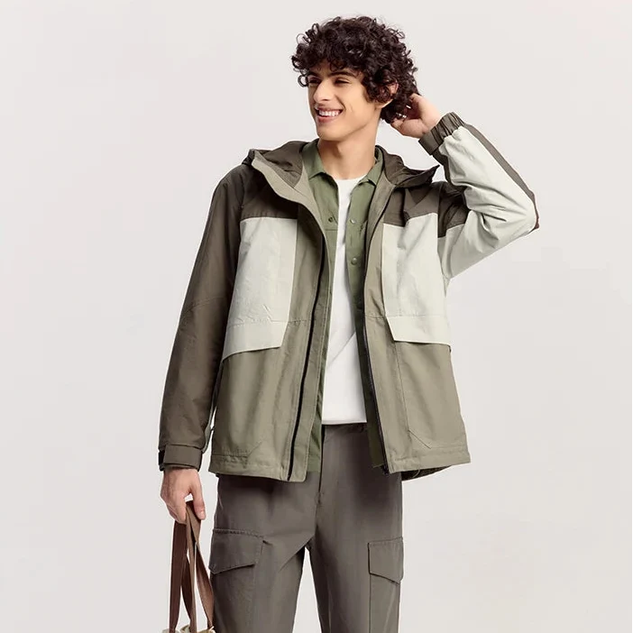 Layered Windbreaker Jacket — vista posteriore