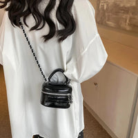 Leather Mini Box Handbag — in alternativa