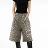 Y2K Leopard Jorts