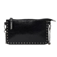 Leopard Leather Mini Handbag — vista posteriore